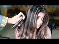 Hair Highlights for Black Hair in 2 Minutes with Color Spray at Home