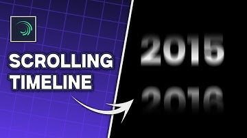Create Scrolling Timeline Animation in Alight Motion