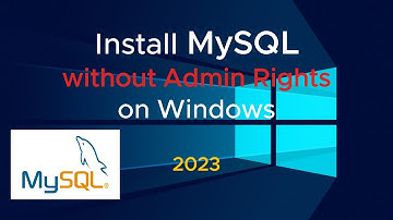 How to install MySQL and Heidi SQL without admin rights on Windows?
