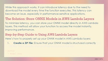 Streamline Your AWS Lambda Function with ONNX Models in Layers