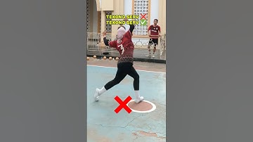 Teknik tekong salah dan benar #sepaktakraw
