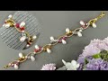 How To Make Bracelet - Beaded Bracelet Tutorial Easy - Cara Merangkai Gelang Mutiara