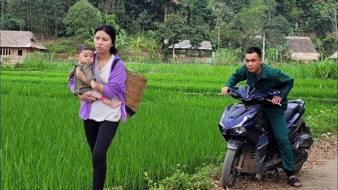 single mother went into the forest to pick bananas to sell. and her ex ...