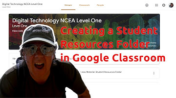 Creating a Student Resources Folder in Google Drive and Google Classroom