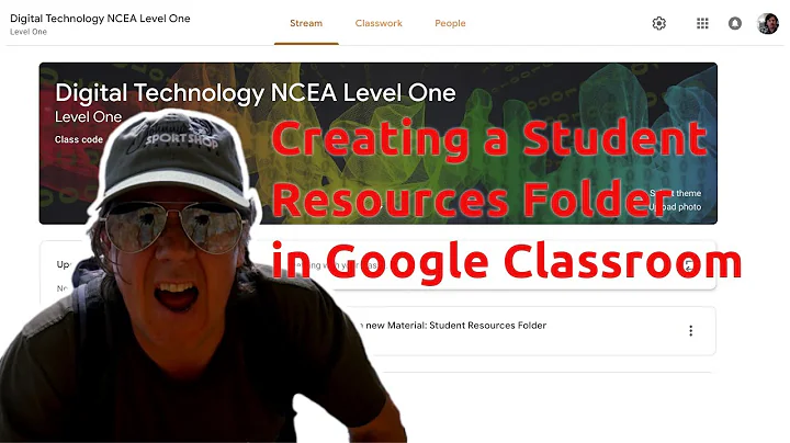 Creating a Student Resources Folder in Google Drive and Google Classroom