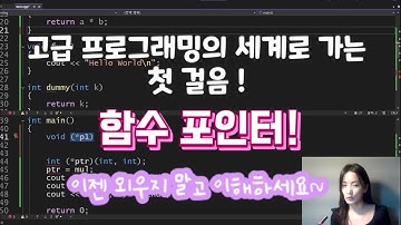처음엔 헷갈리지만 알면 놀라운 [함수 포인터]의 세계 | 고급 프로그래밍의 세계로 여러분을 초대합니다! | 함수 포인터 | 함수의 포인터 타입 | C 콜백(callback)의 핵심