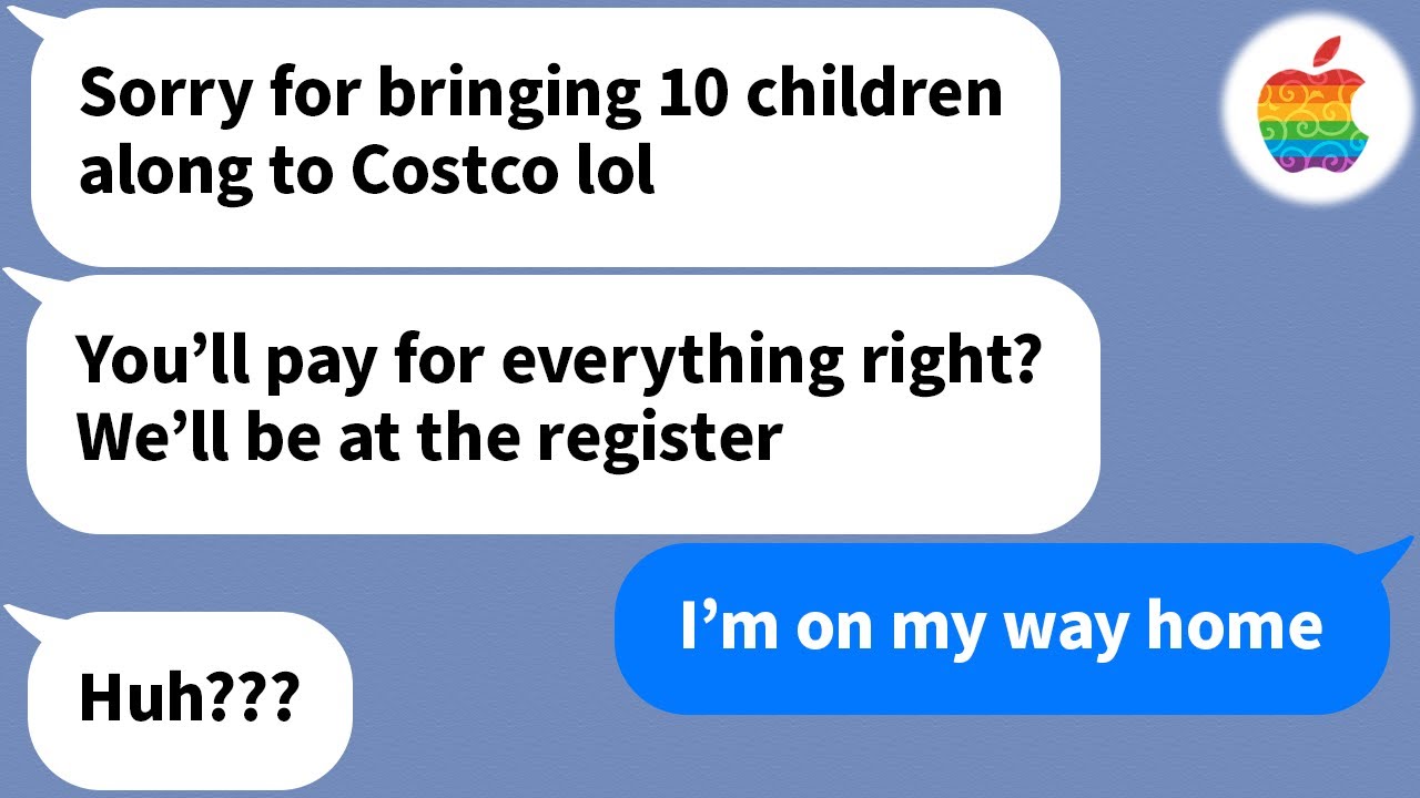 【Apple】 A mom friend who assumes I'd pay for everything brings 10 children with her