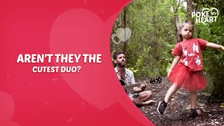 Daughter Gives Dance Performance While Dad Sings