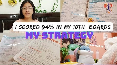 How did I score 94% in my 10th BOARDS *Self-study Supremacy*😎🎯