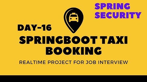 #16 Spring Boot Project Step by Step | SpringBoot Project for Beginners | Taxi Booking in SpirngBoot