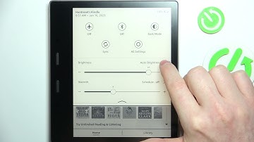 How to Change Brightness Level on AMAZON Kindle Oasis