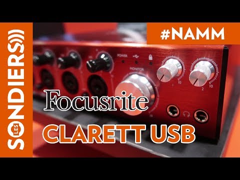 [NAMM 2018] FOCUSRITE CLARETT USB 2PRE, 4PRE, 8PRE AUDIO INTERFACES [VOSTFR]