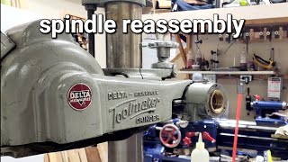 delta toolmaker surface grinder restoration part 2 spindle reassembly and rear bearing replacement by Restoration Projects 2,063 views 1 year ago 23 minutes