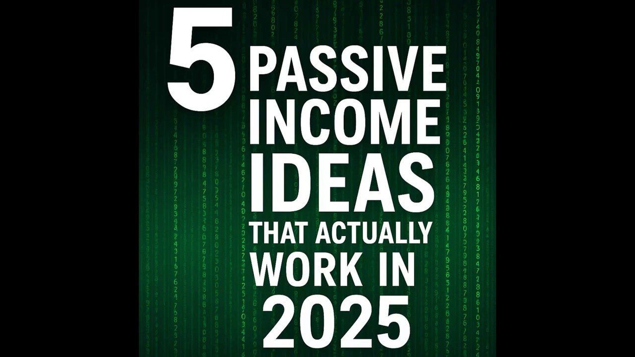 5 passive income ideas you can start in 2025