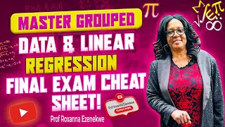 Master Grouped Data & Linear Regression: The Ultimate Final Exam Cheat Sheet!