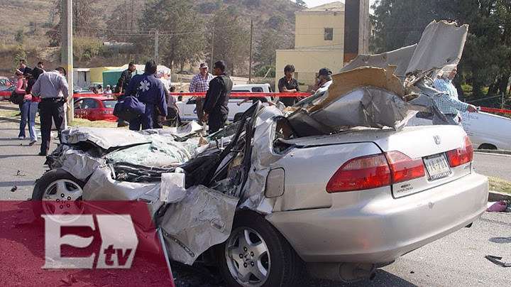17 mil personas mueren al año en accidentes automovilísticos / Ricardo Salas