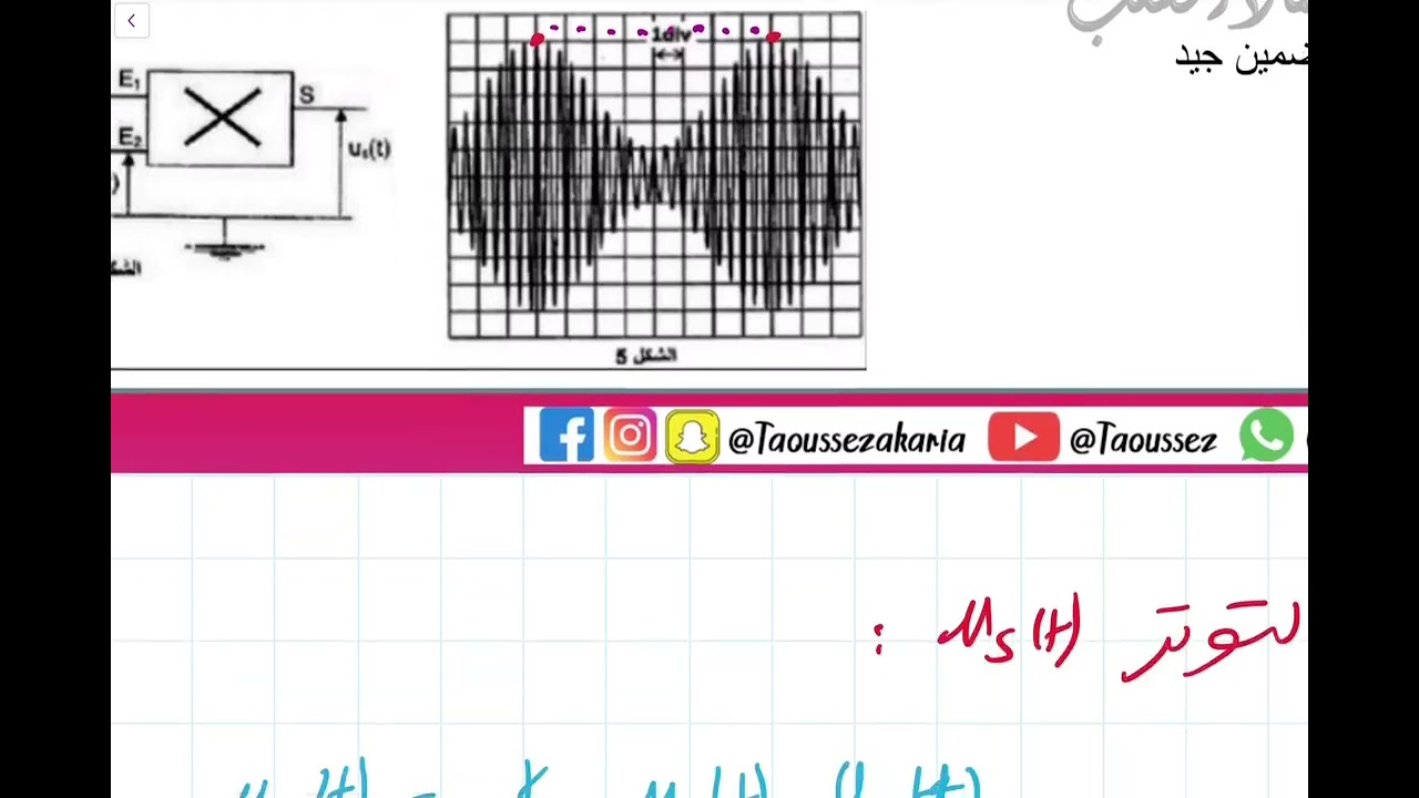 الكهرباء |تضمين الوسع - تمرين 7| 2BAC