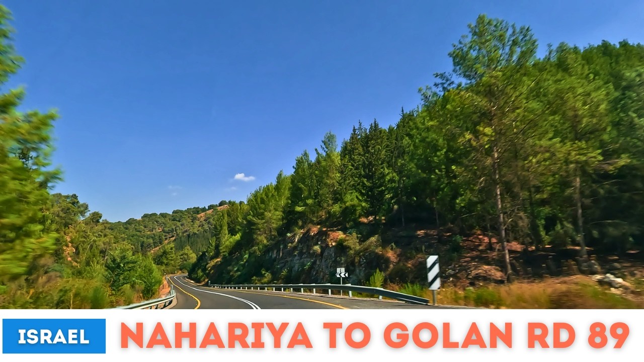 Driving ISRAEL 🇮🇱 Nahariya to Golan Rd 89 (✂️) | От Нагарии до Голан 89 трасса (сокр.)