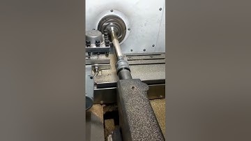 Automatic CNC lathe turning the outer circle