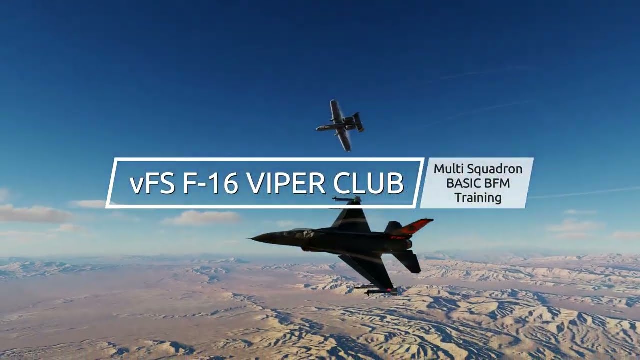 vFS F-16 VIPER CLUB SQUADRON - Multisquadron Basic BFM Training  #dcsworld