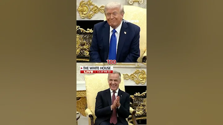 Oval Office ERUPTS in laughter at Trump's jokes about Canadian leader #shorts #canada #trump #us