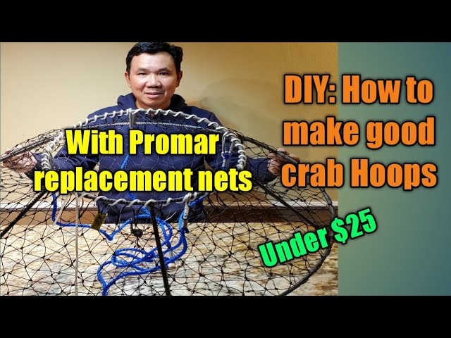 DIY: How to make very good crab hoops with Promar replacement nets. 