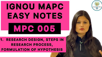 MPC 005 Easy Notes Explanation Part 1 #ignoumapc #mpc005
