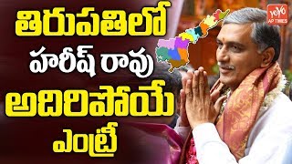 Harish Rao Craze In Tirupati After Telangana Election Results | CM KCR | KTR | YOYO AP Times