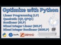 Optimize with Python