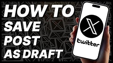How To Save Post As Draft On X (Twitter) - 2024