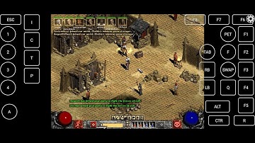 Diablo 2 online PC on Exagear Wine mobile Android