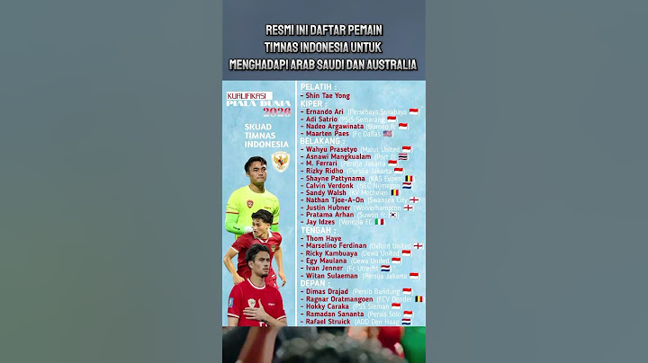 RESMI daftar pemain timnas Indonesia yang di panggil Shin Tae Yong di kualifikasi piala dunia 2026