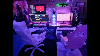 غرفة ألعاب مُحدَّثة وإعدادات حاسوبين | Nvidia 4060 | شاشة فائقة الاتساع 34 بوصة بدقة 1440 بكسل | ... screenshot 3