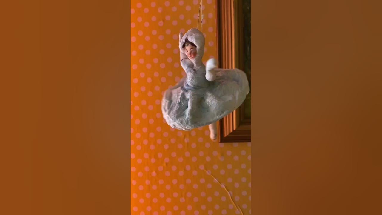 Ватная игрушка балерина - YouTube
