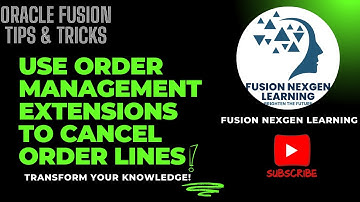Create an extension that uses an extensible flexfield to cancel order lines in a sales order.