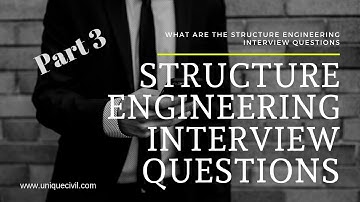 Structure Engineering | Interview Questions | Part -3 ||By- Akash Pandey ||