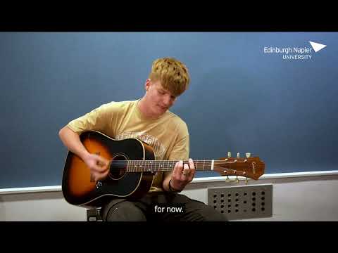 Edinburgh Napier University | Fraser McLean's full performance of 'Air's Getting Thinner'