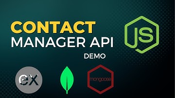 Contact manager app using node js,  express js and MongoDB