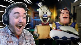 Rod LIVES in the NEIGHBOR'S BASEMENT??? | Ice Scream + Hello Neighbor Crossover Gameplay (Mods) screenshot 4