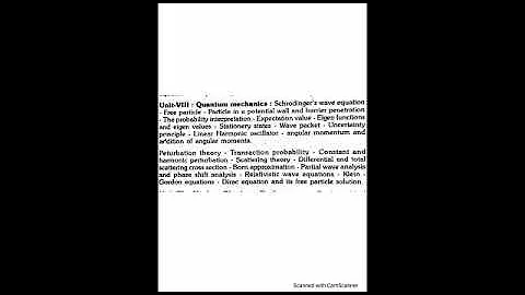 PG TRB PHYSICS - Unit 8 - Quantum Mechanics Part 1