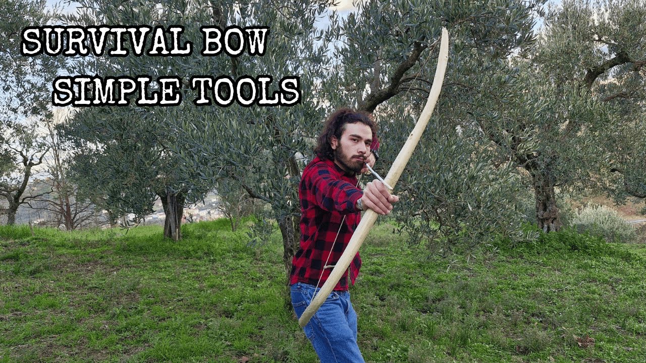 Ecco il METODO PIU' SEMPLICE per costruire un arco da sopravvivenza con strumenti essenziali