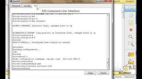 Settings for telnet session with router and\or switch (Cisco Packet Tracer)