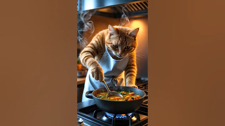 Watch the video about Orange Cat Cooking Outdoor 🍳🔪 🐈😺#cat #orangecat #catvideos #catsonlychannel #catlover #shorts #love