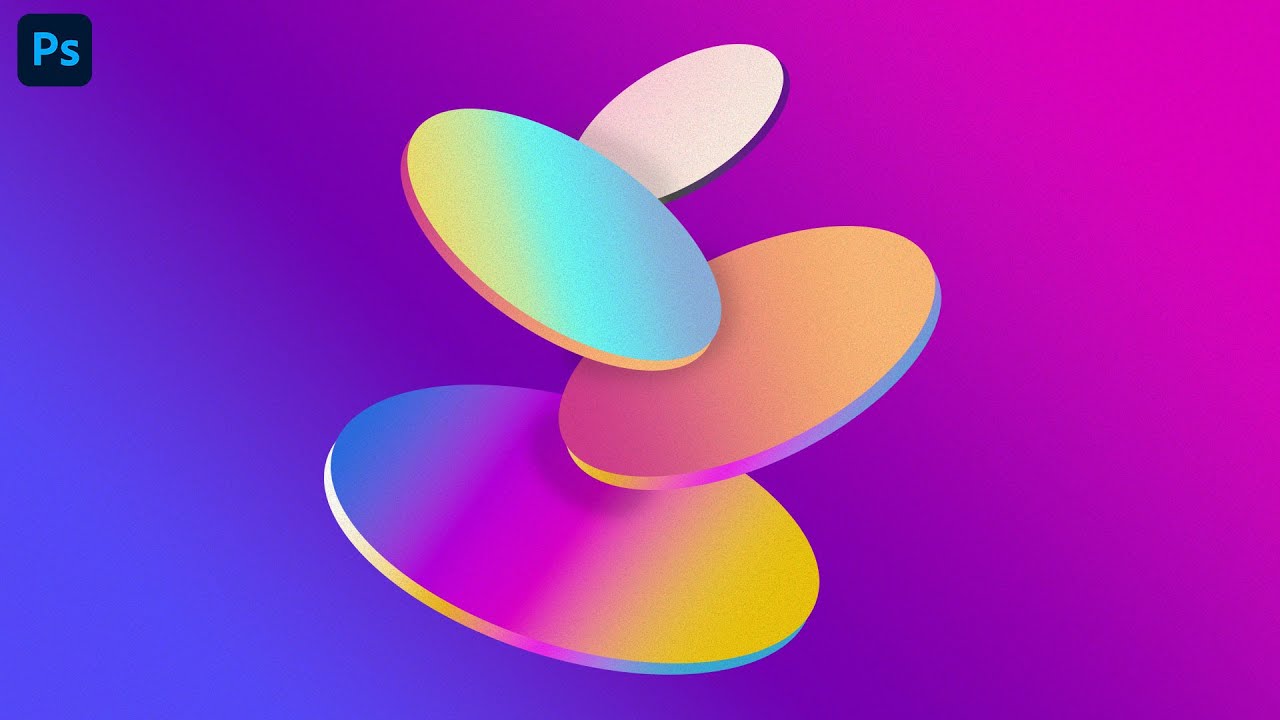 Creating a Stunning Abstract Gradient Poster Design in Photoshop | 2024 Design Trends