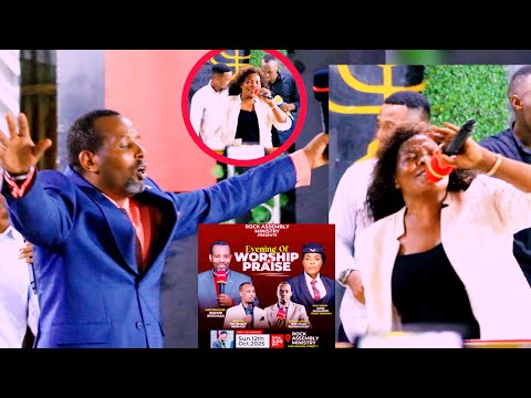 MBEGAAA ROSE MUHANDO MEETING BISHOP DR BYICAZA IN UNUSUAL HAPPINESS 