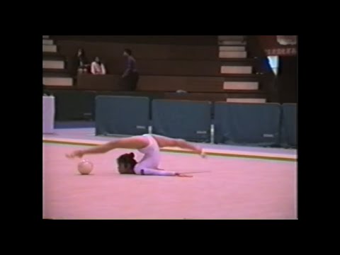 Yumi Maeda 1993 All Japan Jr. National Rhythmic Gymnastics Championship Ball SILVER  前田裕美 新体操 JUSCO