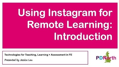 Instagram: A virtual classroom (Introduction)
