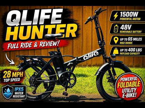 QLife Hunter Review: The Best Budget Utility Folding E-Bike Ever!