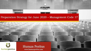 UGC NET Management Code 17- Preparation Strategy for June 2020