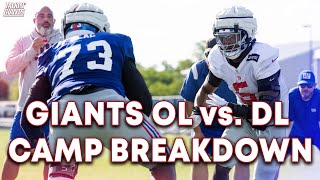 New York Giants Training Camp OL vs. DL 1v1 Breakdown